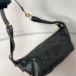 Christian Dior Small D-Journey Bag in Shiny Goatskin Black